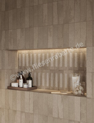  Marca Corona Miniature Fornace Bruno Bistro 6x24 cm Wandfliese Matt Strukturiert Naturale J411 | 586108