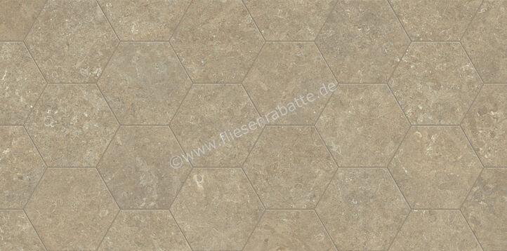  Marca Corona Arkistyle Earth 21.6x25 cm Bodenfliese / Wandfliese Esagona Matt Eben Naturale J161 | 586240