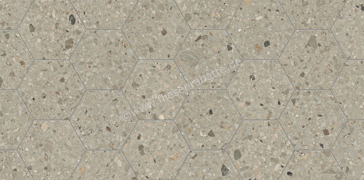  Marca Corona Arkistyle Shade Cold 21.6x25 cm Bodenfliese / Wandfliese Esagona Matt Eben Naturale J162 | 586249