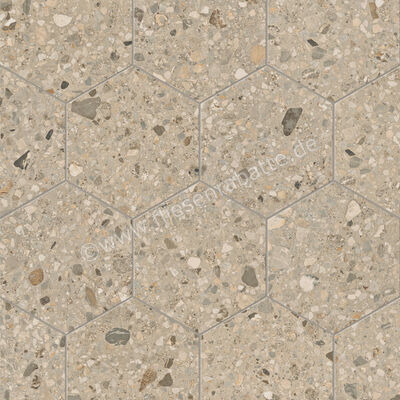  Marca Corona Arkistyle Shade Warm 21.6x25 cm Bodenfliese / Wandfliese Esagona Matt Eben Naturale J163 | 586261