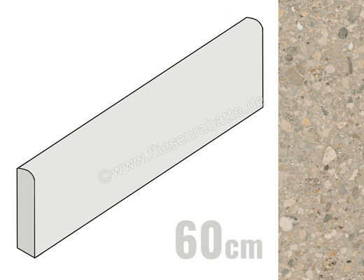  Marca Corona Arkistyle Shade Warm 7.2x60 cm Sockel Matt Eben Naturale J246 | 586786