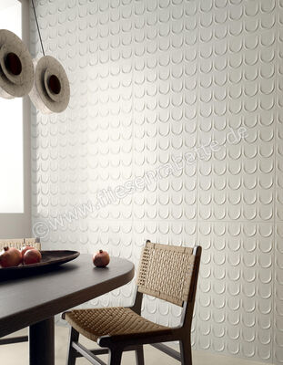  Marca Corona Arteseta Gypsum 50x120 cm Wandfliese Glänzend Strukturiert Lucido K261 | 587098