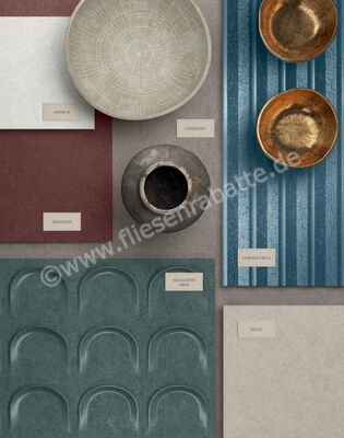  Marca Corona Arteseta Granato Riga 50x120 cm Wandfliese 3D Glänzend Strukturiert Lucido K270 | 587125