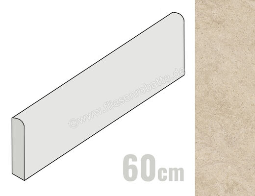  Century Rocknest Monolith 5.4x60 cm Sockel Matt Strukturiert Naturale 0142108 | 590149