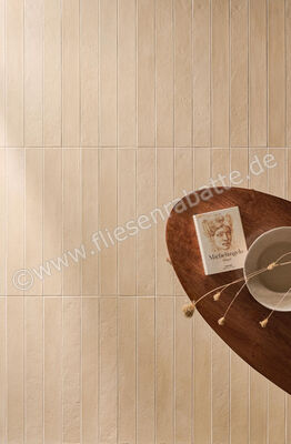  Marca Corona Longarine Calcecreta Bisque 7.5x60 cm Bodenfliese / Wandfliese Matt Eben Naturale J847 | 590209
