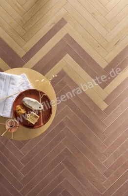  Marca Corona Longarine Calcecreta Terracotta 7.5x60 cm Bodenfliese / Wandfliese Matt Eben Naturale J848 | 590221