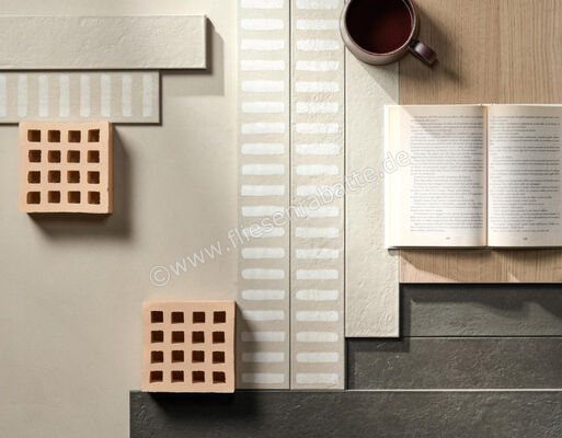  Marca Corona Longarine Calcecreta Ombra 7.5x60 cm Bodenfliese / Wandfliese Matt Eben Naturale J851 | 590245