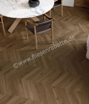  Marca Corona Elisir Royal Castano 20x120 cm Bodenfliese / Wandfliese Inserto Matt Strukturiert Naturale I888 | 590329