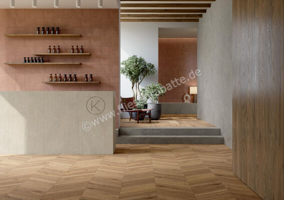  Marca Corona Elisir Royal Dorato 20x120 cm Bodenfliese / Wandfliese Inserto Matt Strukturiert Naturale I886 | 590335