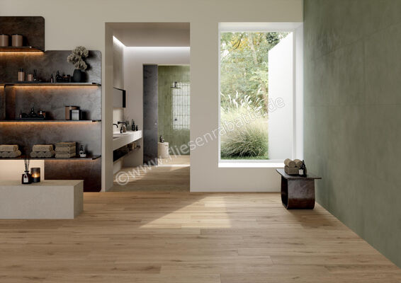  Marca Corona Elisir Royal Beige 20x180 cm Bodenfliese / Wandfliese Matt Strukturiert Naturale J804 | 590356