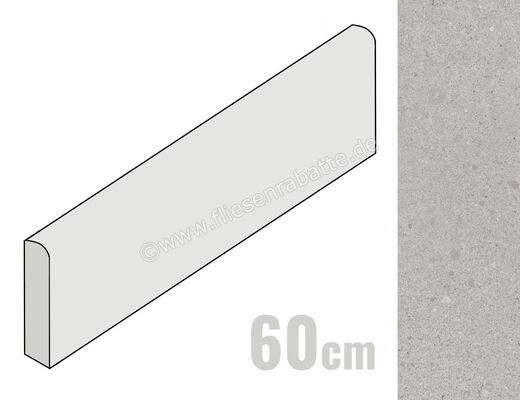  Marca Corona Phase Grey 7.2x60 cm Sockel Matt Eben Naturale F277 | 590770