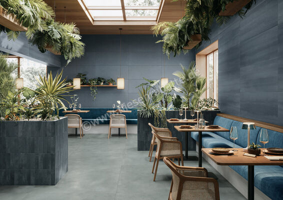  Marca Corona Velo Blu 50x120 cm Wandfliese Decori Onda Matt Eben Naturale J860 | 591172