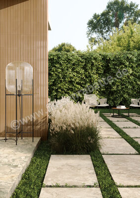  Marca Corona Arkigem Outdoor Sabbia 60x120x2 cm Terrassenplatte Matt Eben Strutturato K045 | 592120