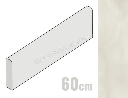  Marca Corona Vulcanica Platino 7.2x60 cm Sockel Matt Eben Naturale J661 | 592804