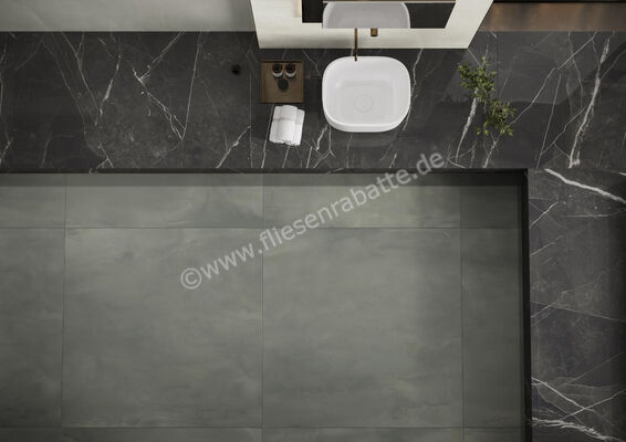  Marca Corona Vulcanica Grafite 120x120 cm Bodenfliese / Wandfliese Matt Eben Naturale J618 | 592900