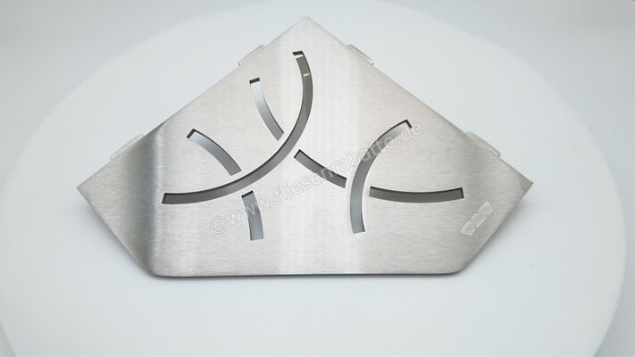  Schlüter Systems SHELF-E-S2 Wand-Ablagesystem Curve Edelstahl EB - edelstahl gebürstet H&ouml;he: 195 mm Breite: 195 mm SES2D6EB | 592942