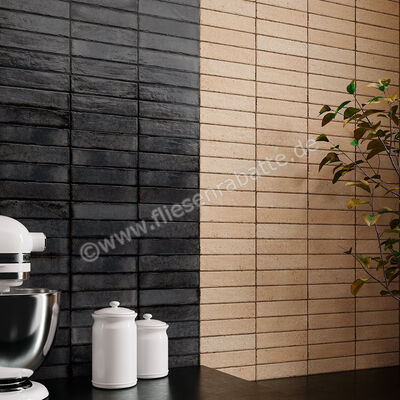  Sant Agostino Tetris Block Dark 5x20 cm Bodenfliese / Wandfliese Matt Strukturiert Naturale CSABLODM05 | 593860