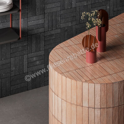  Sant Agostino Tetris Rose 5x20 cm Wandfliesen Glänzend Strukturiert Lucida CSATETEL05 | 593899