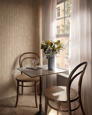  Sant Agostino Tetris Ecru 5x20 cm Bodenfliese / Wandfliese Matt Strukturiert Naturale CSATETEM05 | 593905