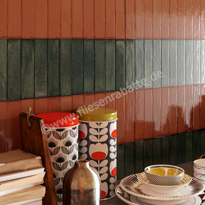  Sant Agostino Tetris Forest 5x20 cm Wandfliesen Glänzend Strukturiert Lucida CSATETFL05 | 593914