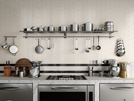  Sant Agostino Tetris White 5x20 cm Wandfliesen Glänzend Strukturiert Lucida CSATETWL05 | 593968