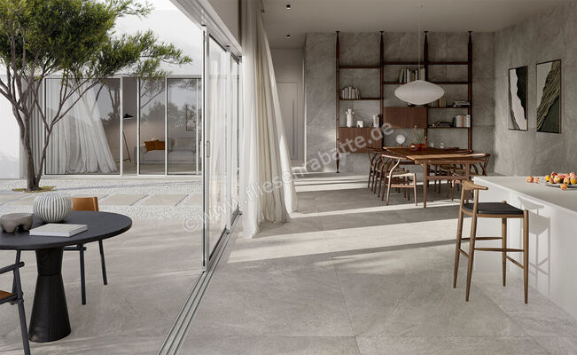  Sant Agostino Bergstone Outdoor Grey 60x120x2 cm Terrassenplatte As 2.0 Matt Strukturiert Antiscivolo CSABEGA212 | 594109
