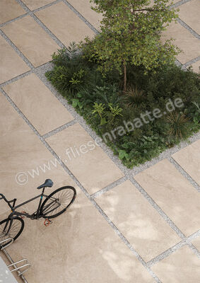  Sant Agostino Bergstone Outdoor Ivory 60x120x2 cm Terrassenplatte As 2.0 Matt Strukturiert Antiscivolo CSABEIA212 | 594112