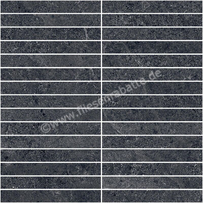  Sant Agostino Bergstone Black 30x30 cm Mosaik Plus Matt Strukturiert Naturale CSAPBEBL30 | 594232