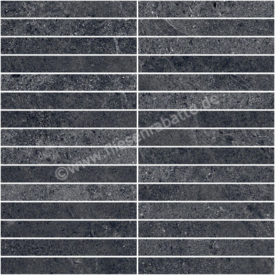 Sant Agostino Bergstone Black 30x30 cm Mosaik Plus Matt Strukturiert Naturale CSAPBEBL30 | 594238