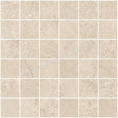  Sant Agostino Bergstone Ivory 30x30 cm Mosaik 5x5 Matt Strukturiert Naturale CSAMBEIV30 | 594295