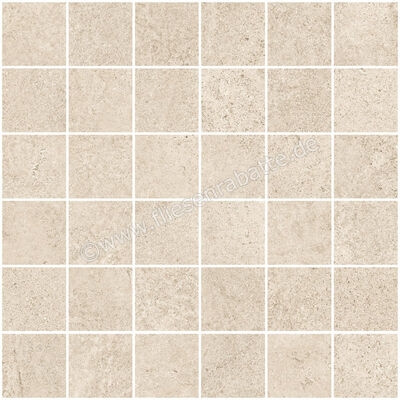  Sant Agostino Bergstone Ivory 30x30 cm Mosaik 5x5 Matt Strukturiert Naturale CSAMBEIV30 | 594298