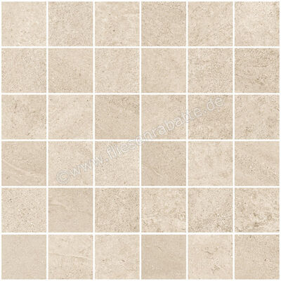  Sant Agostino Bergstone Ivory 30x30 cm Mosaik 5x5 Matt Strukturiert Naturale CSAMBEIV30 | 594301