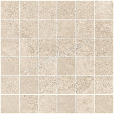  Sant Agostino Bergstone Ivory 30x30 cm Mosaik 5x5 Matt Strukturiert Naturale CSAMBEIV30 | 594304
