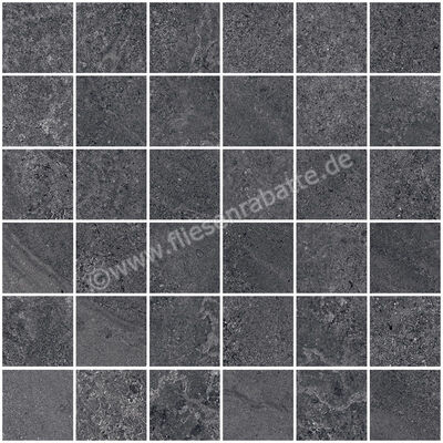  Sant Agostino Bergstone Black 30x30 cm Mosaik 5x5 Matt Strukturiert Naturale CSAMBEBL30 | 594340