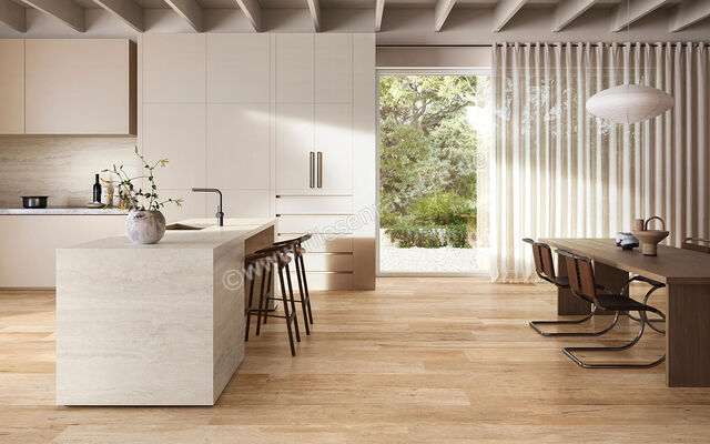  Sant Agostino Yorkwood Natural 30x120 cm Bodenfliese / Wandfliese Matt Eben Naturale CSAYORNL30 | 597712