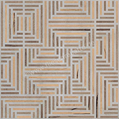  Sant Agostino Form Maze 90x90 cm Bodenfliese / Wandfliese Decor Maze Matt Eben Naturale CSAMAZE190 | 598405