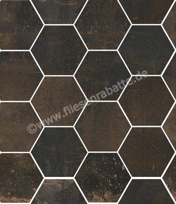  Sant Agostino Oxidart Black 26x30 cm Mosaik Hexagon Matt Eben Naturale CSAHOXBL26 | 598555