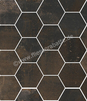  Sant Agostino Oxidart Black 26x30 cm Mosaik Hexagon Matt Eben Naturale CSAHOXBL26 | 598564