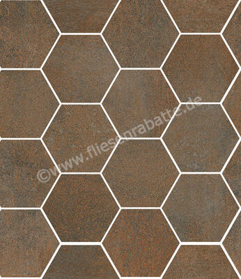 Sant Agostino Oxidart Copper 26x30 cm Mosaik Hexagon Matt Eben Naturale CSAHOXCO26 | 598567