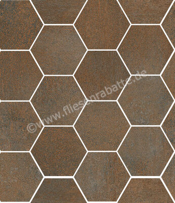  Sant Agostino Oxidart Copper 26x30 cm Mosaik Hexagon Matt Eben Naturale CSAHOXCO26 | 598570