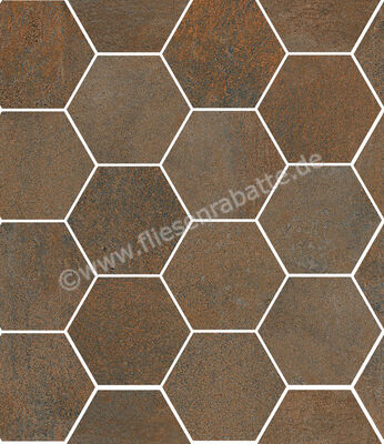  Sant Agostino Oxidart Copper 26x30 cm Mosaik Hexagon Matt Eben Naturale CSAHOXCO26 | 598573