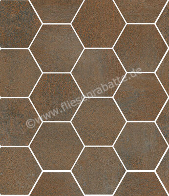 Sant Agostino Oxidart Copper 26x30 cm Mosaik Hexagon Matt Eben Naturale CSAHOXCO26 | 598576