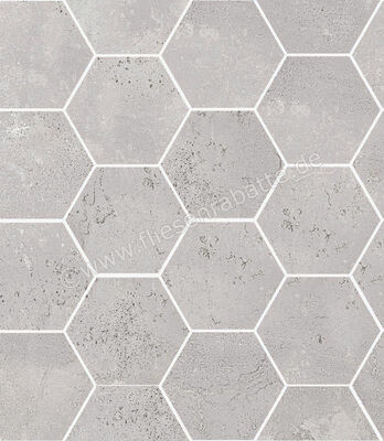  Sant Agostino Oxidart Silver 26x30 cm Mosaik Hexagon Matt Eben Naturale CSAHOXSI26 | 598591