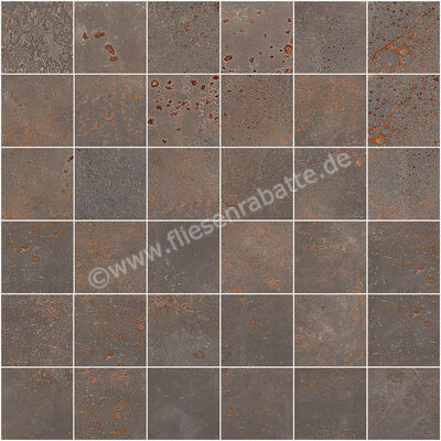  Sant Agostino Oxidart Iron 30x30 cm Mosaik 5x5 Matt Eben Naturale CSAMOXIR30 | 598633