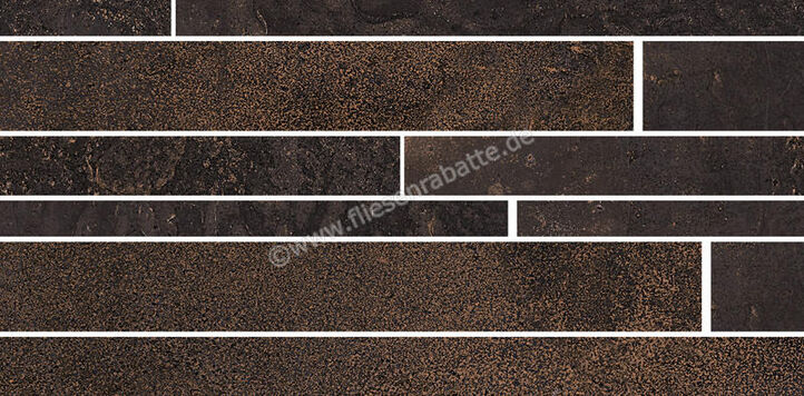  Sant Agostino Oxidart Black 22.5x45 cm Mosaik Matt Eben Naturale CSAMUOBL45 | 598660