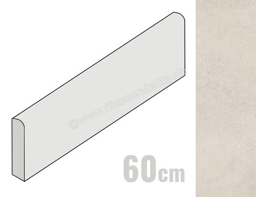 Sant Agostino Logico Pearl 7.3x60 cm Sockel Matt Eben Naturale CSABLPEA60 | 601531