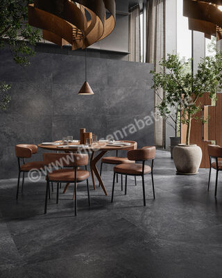  Sant Agostino Bergstone Black 30x60 cm Bodenfliese / Wandfliese Matt Strukturiert Naturale CSABEBLA30 | 601900