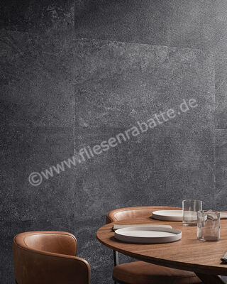  Sant Agostino Bergstone Black 60x60 cm Bodenfliese / Wandfliese Matt Strukturiert Naturale CSABEBLA60 | 601927