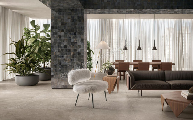  Sant Agostino Bergstone Black 90x90 cm Bodenfliese / Wandfliese Matt Strukturiert Naturale CSABEBLA90 | 601948