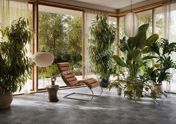  Sant Agostino Bergstone Dark 120x120 cm Bodenfliese / Wandfliese Matt Strukturiert Naturale CSABEDAR12 | 601969